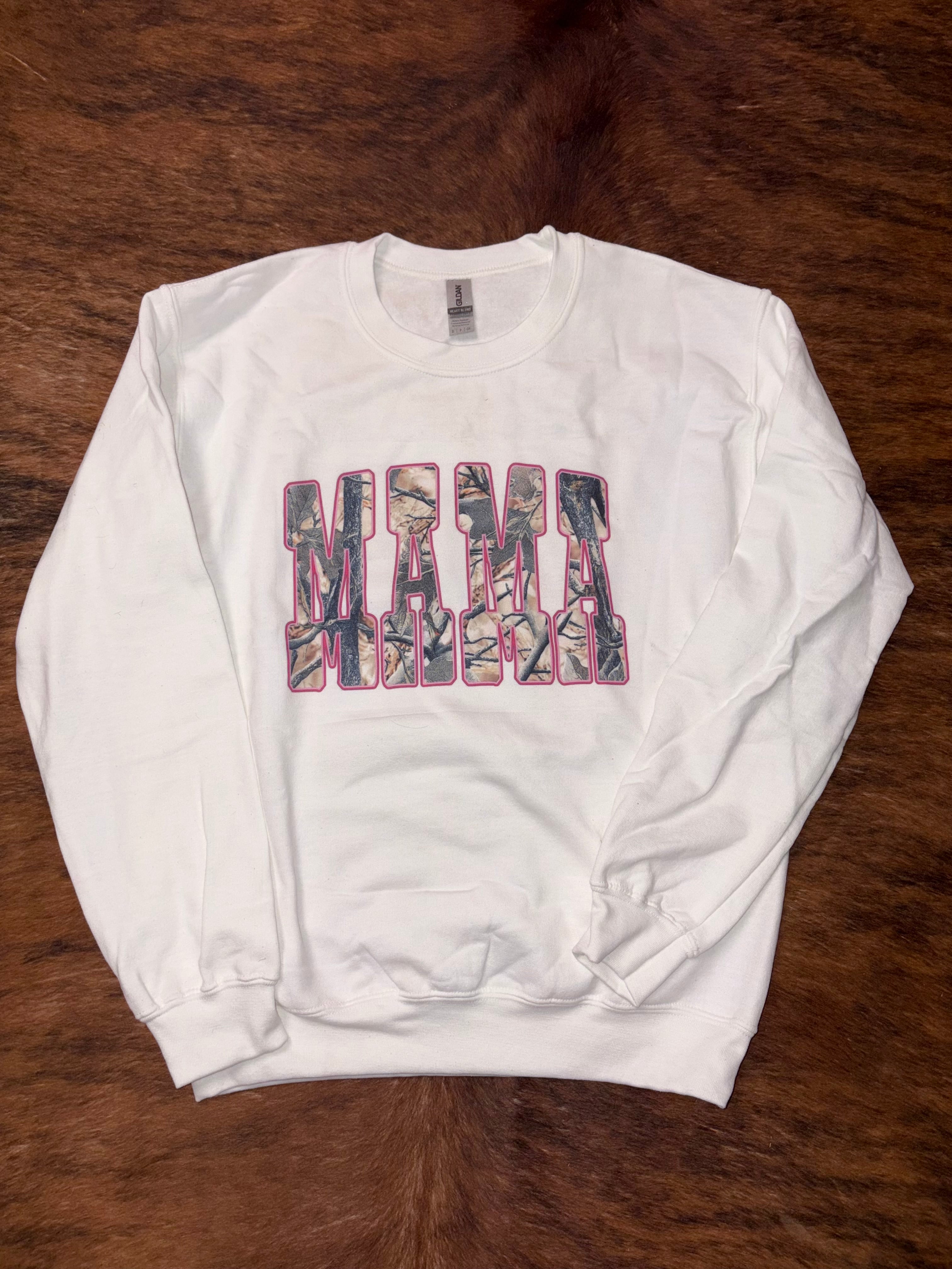 Mama in Camo Crewneck
